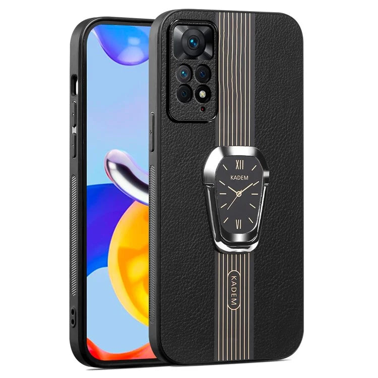 KADEM For Xiaomi Redmi Note 11 Pro 5G (Qualcomm) / Redmi Note 11  4G (MediaTek) Case PU+TPU+Acrylic Phone Cover