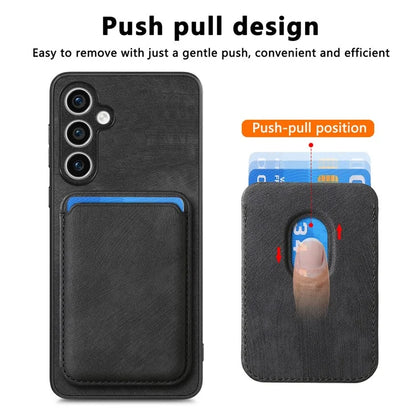 D12 For Samsung Galaxy S23 FE Detachable Magnetic Card Case Phone Cover