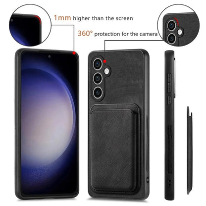 D12 For Samsung Galaxy S23 FE Detachable Magnetic Card Case Phone Cover