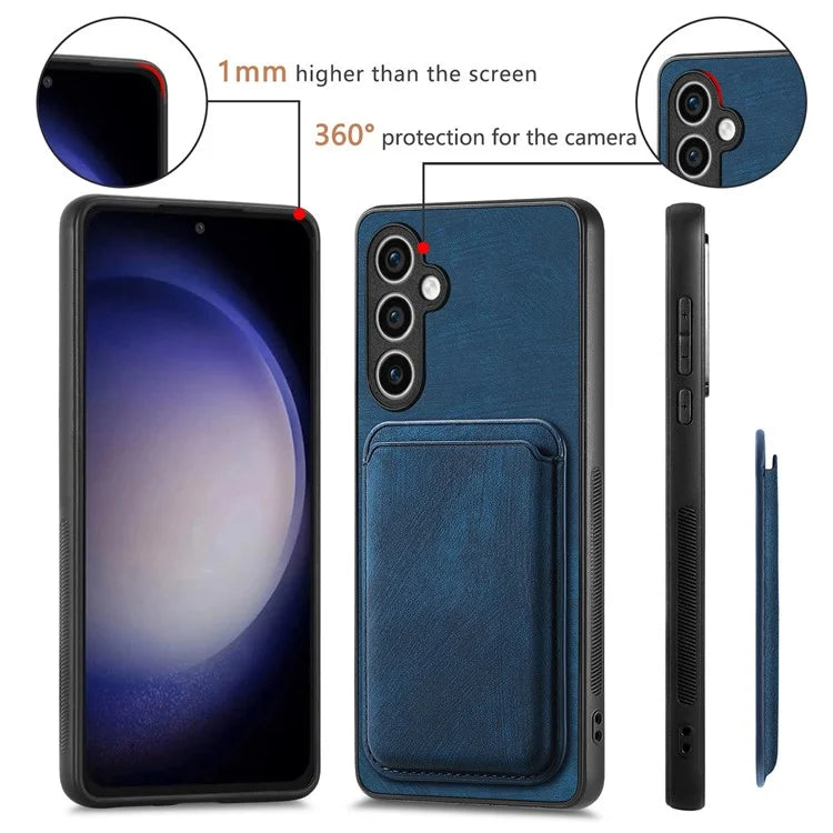 D12 For Samsung Galaxy S23 FE Detachable Magnetic Card Case Phone Cover