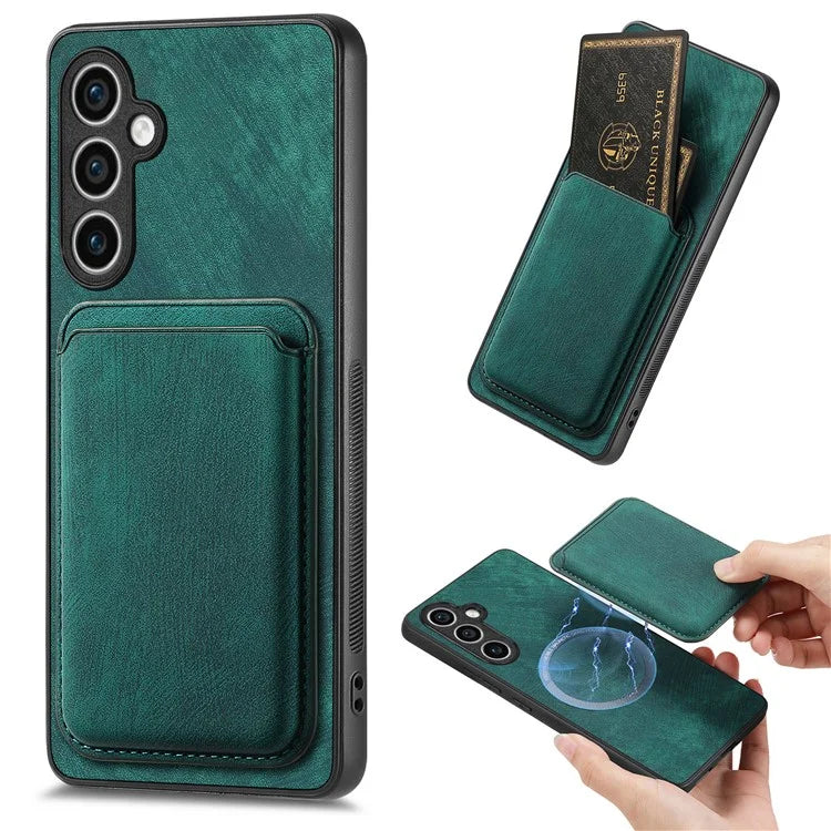 D12 For Samsung Galaxy S23 FE Detachable Magnetic Card Case Phone Cover