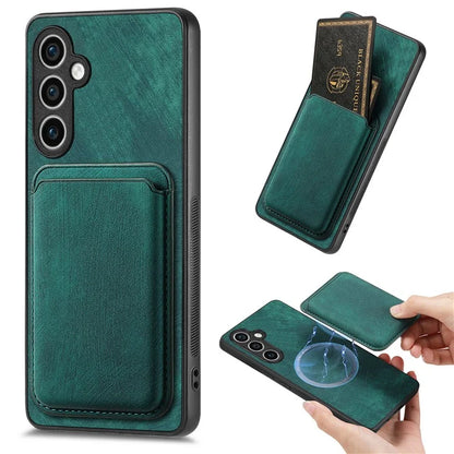 D12 For Samsung Galaxy S23 FE Detachable Magnetic Card Case Phone Cover