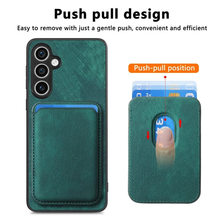 D12 For Samsung Galaxy S23 FE Detachable Magnetic Card Case Phone Cover