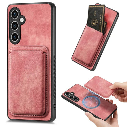 D12 For Samsung Galaxy S23 FE Detachable Magnetic Card Case Phone Cover