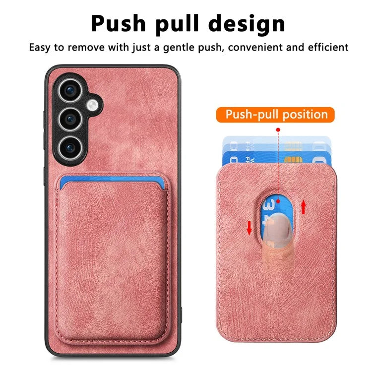D12 For Samsung Galaxy S23 FE Detachable Magnetic Card Case Phone Cover