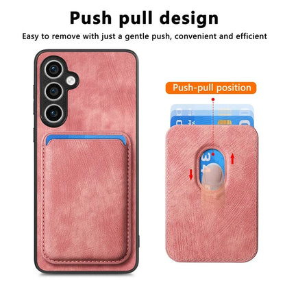 D12 For Samsung Galaxy S23 FE Detachable Magnetic Card Case Phone Cover