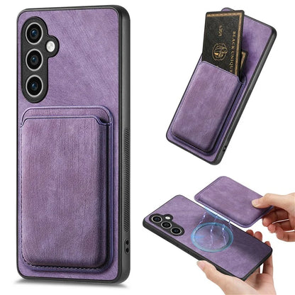 D12 For Samsung Galaxy S23 FE Detachable Magnetic Card Case Phone Cover