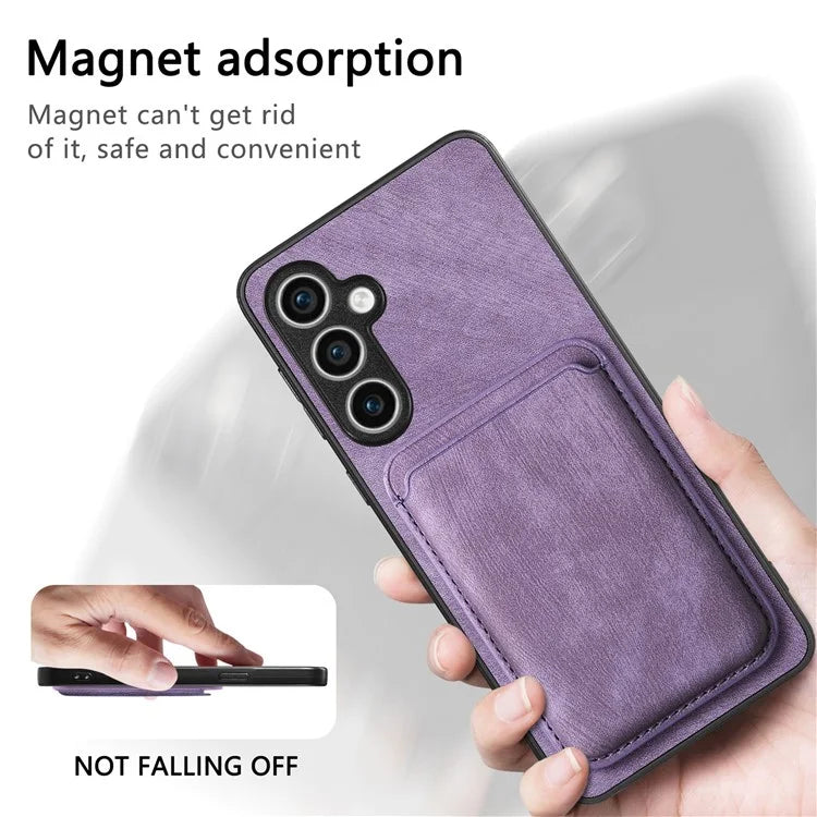 D12 For Samsung Galaxy S23 FE Detachable Magnetic Card Case Phone Cover