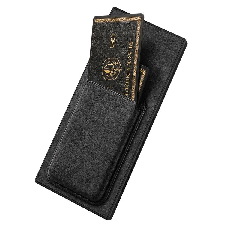 D12 For Samsung Galaxy S24 Ultra Retro Texture Detachable Magnetic Card Case Phone Cover