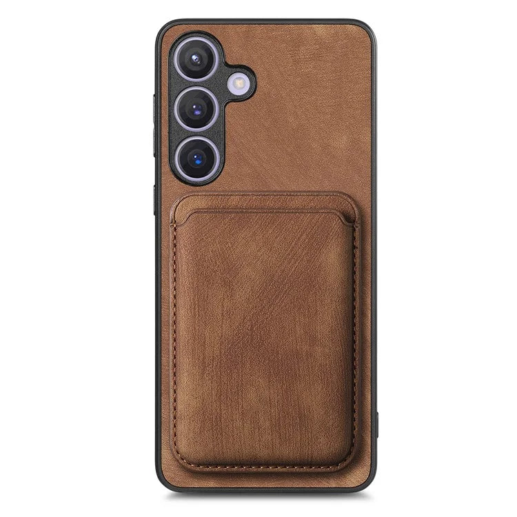 D12 For Samsung Galaxy S24+ Detachable Magnetic Card Case Fall Proof Phone Cover