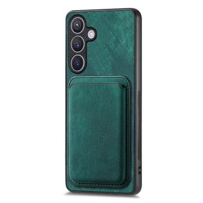 D12 For Samsung Galaxy S24+ Detachable Magnetic Card Case Fall Proof Phone Cover
