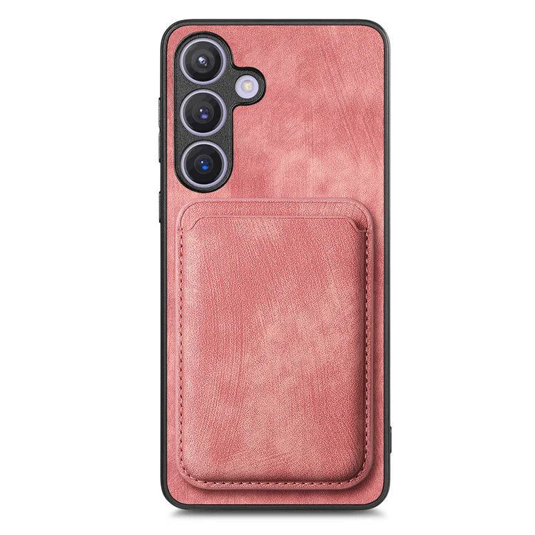 D12 For Samsung Galaxy S24+ Detachable Magnetic Card Case Fall Proof Phone Cover