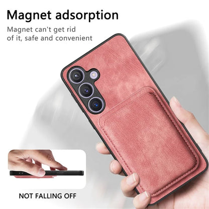 D12 For Samsung Galaxy S24+ Detachable Magnetic Card Case Fall Proof Phone Cover