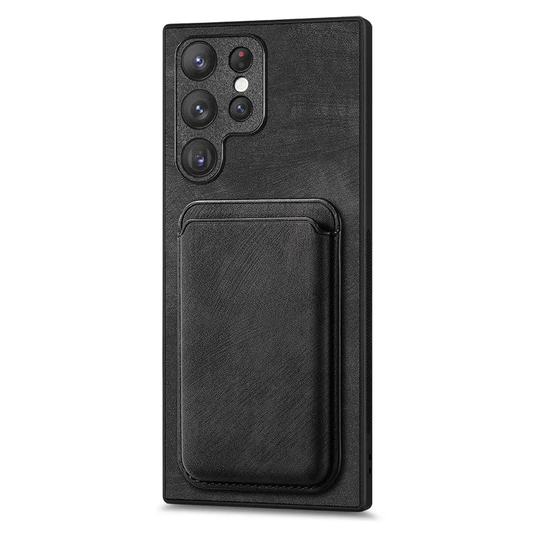 D12 For Samsung Galaxy S23 Ultra Detachable Magnetic Card Case Phone Protector Cover