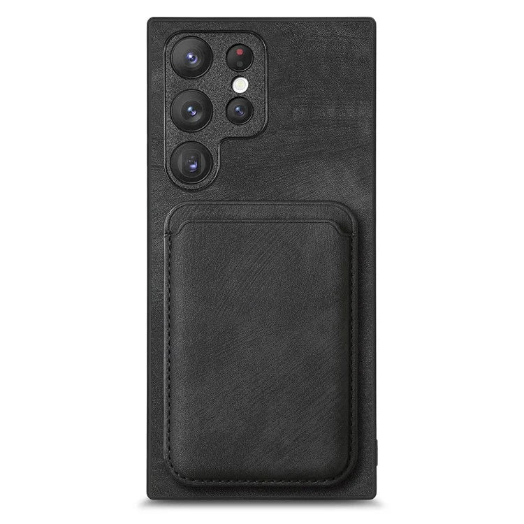 D12 For Samsung Galaxy S23 Ultra Detachable Magnetic Card Case Phone Protector Cover