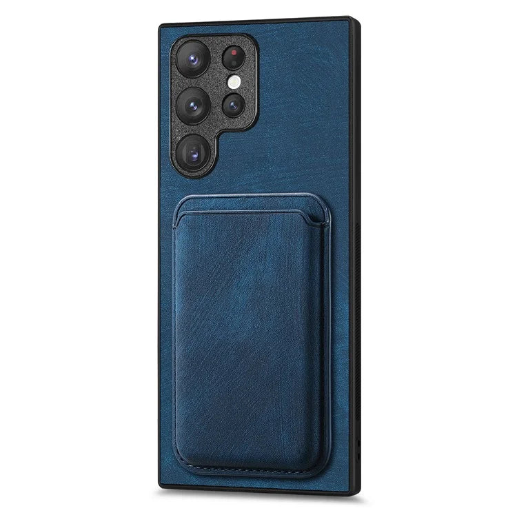 D12 For Samsung Galaxy S23 Ultra Detachable Magnetic Card Case Phone Protector Cover