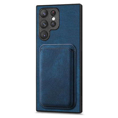 D12 For Samsung Galaxy S23 Ultra Detachable Magnetic Card Case Phone Protector Cover