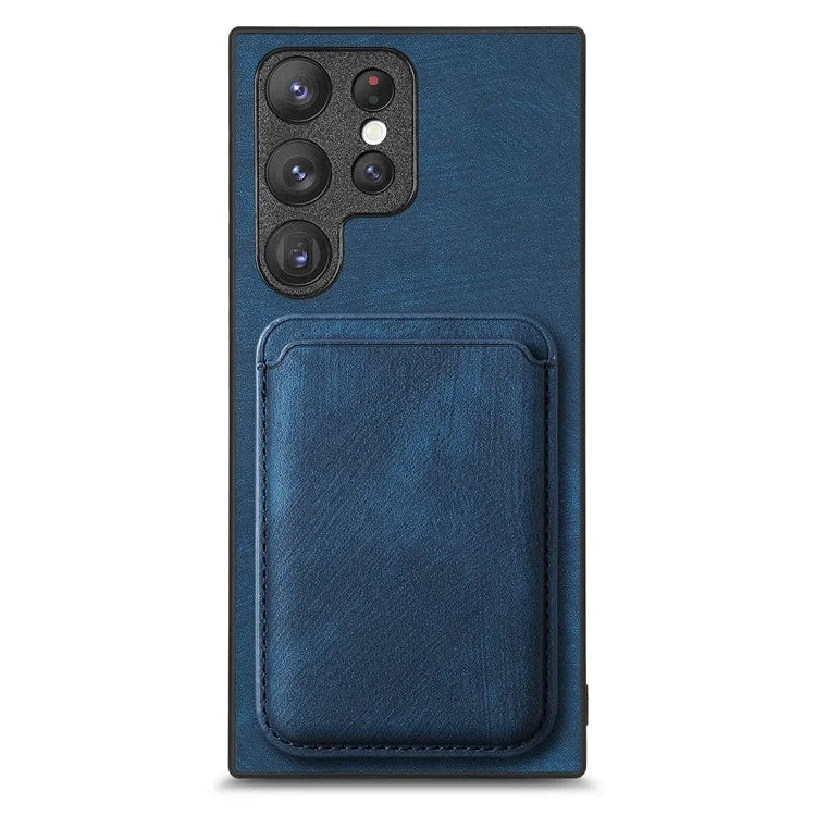 D12 For Samsung Galaxy S23 Ultra Detachable Magnetic Card Case Phone Protector Cover