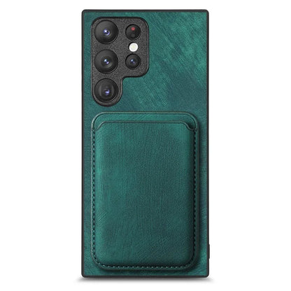 D12 For Samsung Galaxy S23 Ultra Detachable Magnetic Card Case Phone Protector Cover