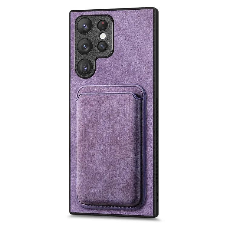 D12 For Samsung Galaxy S23 Ultra Detachable Magnetic Card Case Phone Protector Cover