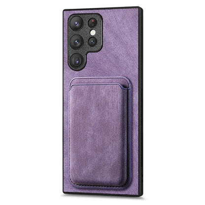 D12 For Samsung Galaxy S23 Ultra Detachable Magnetic Card Case Phone Protector Cover