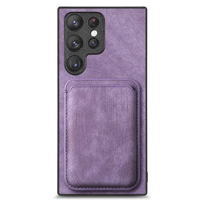D12 For Samsung Galaxy S23 Ultra Detachable Magnetic Card Case Phone Protector Cover
