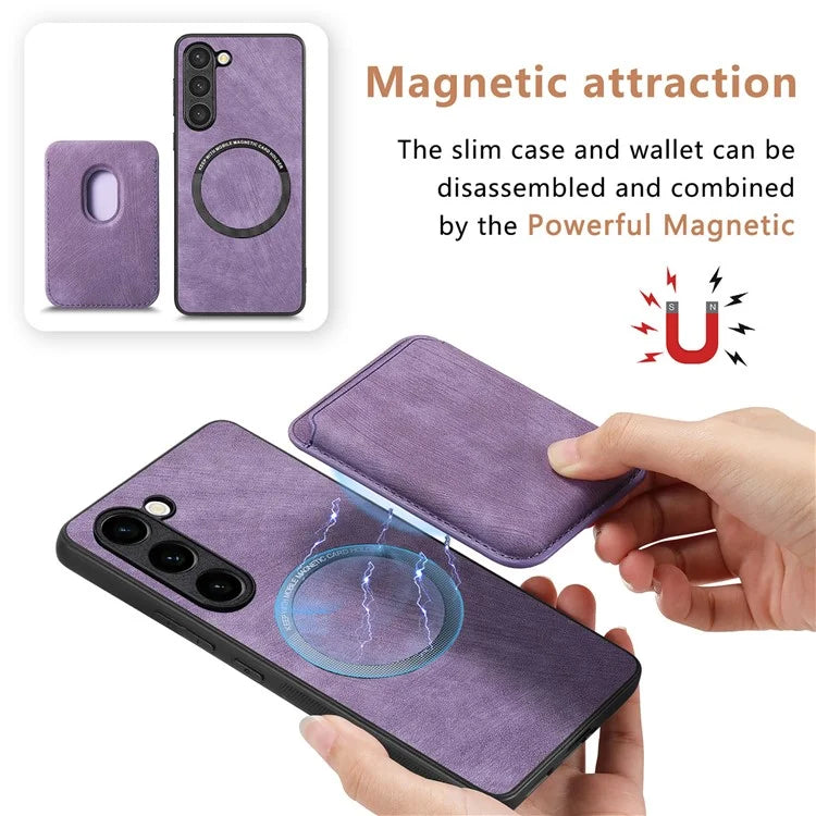 D12 For Samsung Galaxy S23+ Case Drop Protection Magnetic Card Holder Phone Cover