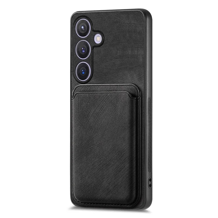 D12 For Samsung Galaxy S24 Bump Proof Phone Cover with Detachable Magnetic Card Case