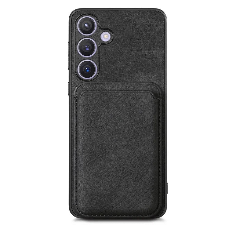 D12 For Samsung Galaxy S24 Bump Proof Phone Cover with Detachable Magnetic Card Case