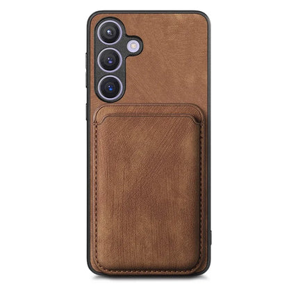 D12 For Samsung Galaxy S24 Bump Proof Phone Cover with Detachable Magnetic Card Case