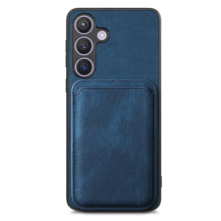 D12 For Samsung Galaxy S24 Bump Proof Phone Cover with Detachable Magnetic Card Case