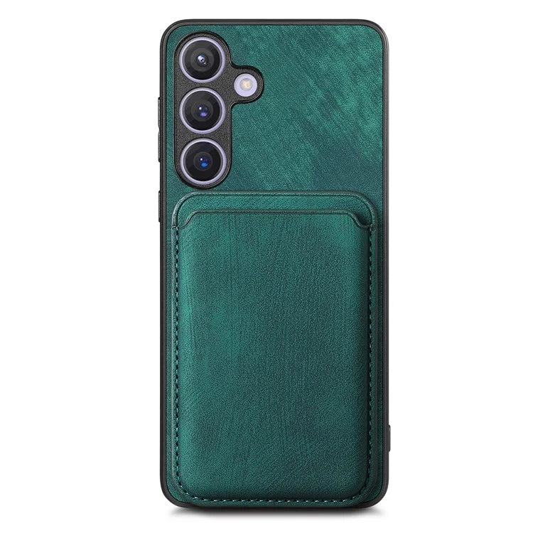 D12 For Samsung Galaxy S24 Bump Proof Phone Cover with Detachable Magnetic Card Case