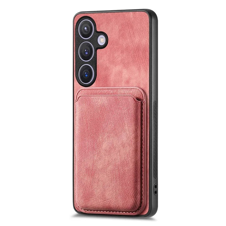D12 For Samsung Galaxy S24 Bump Proof Phone Cover with Detachable Magnetic Card Case