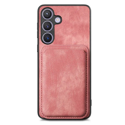 D12 For Samsung Galaxy S24 Bump Proof Phone Cover with Detachable Magnetic Card Case