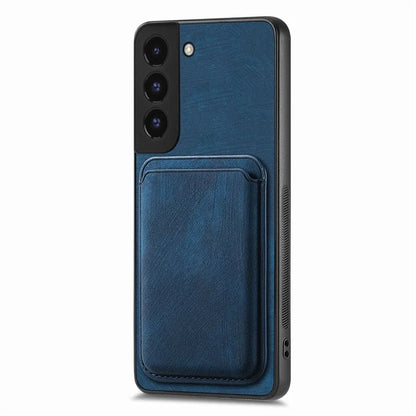 D12 For Samsung Galaxy S22+ 5G Anti-fall Phone Cover with Detachable Magnetic Card Case