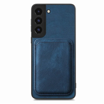 D12 For Samsung Galaxy S22+ 5G Anti-fall Phone Cover with Detachable Magnetic Card Case
