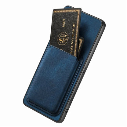D12 For Samsung Galaxy S22+ 5G Anti-fall Phone Cover with Detachable Magnetic Card Case