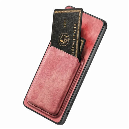 D12 For Samsung Galaxy S22+ 5G Anti-fall Phone Cover with Detachable Magnetic Card Case