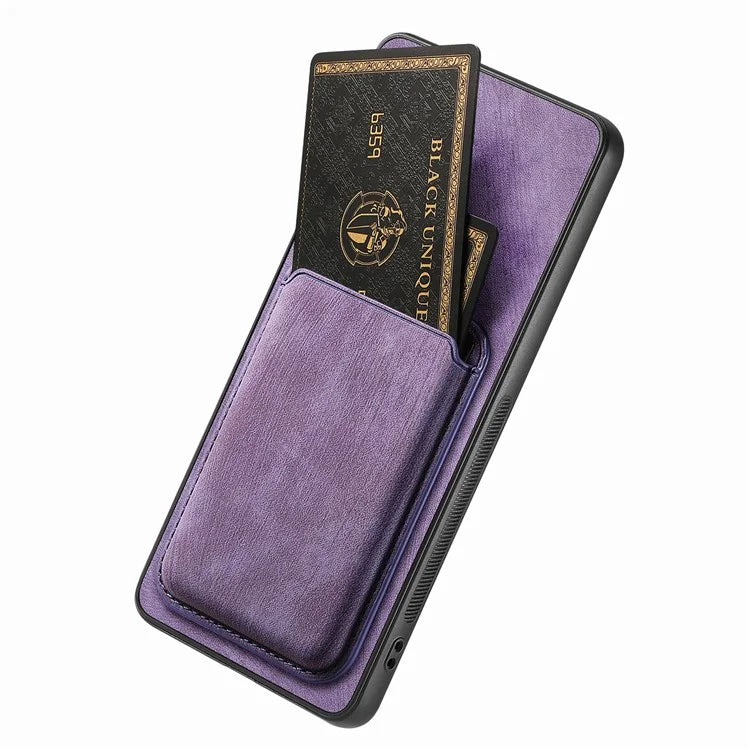 D12 For Samsung Galaxy S22+ 5G Anti-fall Phone Cover with Detachable Magnetic Card Case
