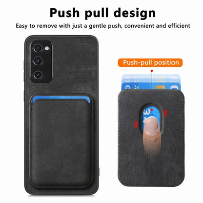 D12 For Samsung Galaxy S20 Lite / S20 FE / S20 FE 5G / S20 FE 2022 Case Detachable Card Case Shell