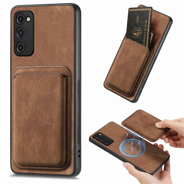 D12 For Samsung Galaxy S20 Lite / S20 FE / S20 FE 5G / S20 FE 2022 Case Detachable Card Case Shell