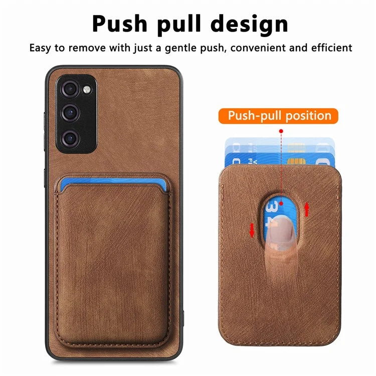D12 For Samsung Galaxy S20 Lite / S20 FE / S20 FE 5G / S20 FE 2022 Case Detachable Card Case Shell