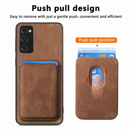 D12 For Samsung Galaxy S20 Lite / S20 FE / S20 FE 5G / S20 FE 2022 Case Detachable Card Case Shell