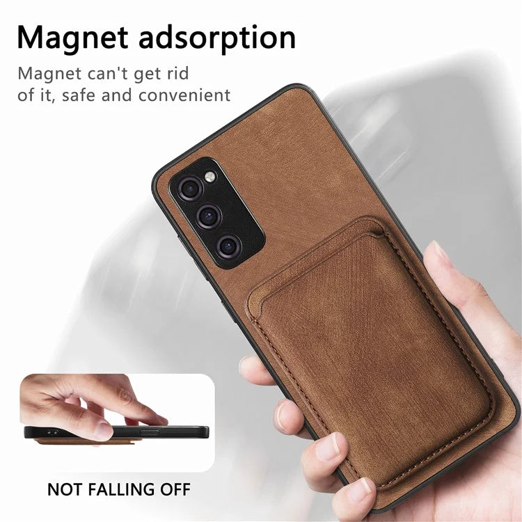 D12 For Samsung Galaxy S20 Lite / S20 FE / S20 FE 5G / S20 FE 2022 Case Detachable Card Case Shell