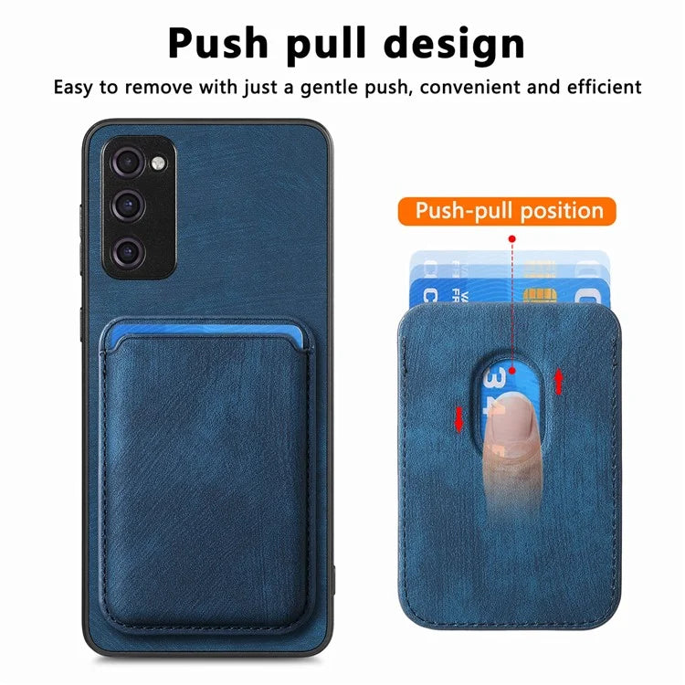 D12 For Samsung Galaxy S20 Lite / S20 FE / S20 FE 5G / S20 FE 2022 Case Detachable Card Case Shell