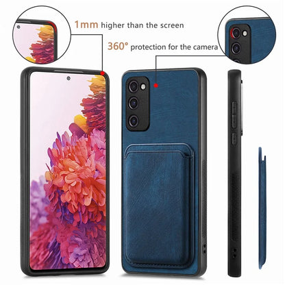 D12 For Samsung Galaxy S20 Lite / S20 FE / S20 FE 5G / S20 FE 2022 Case Detachable Card Case Shell