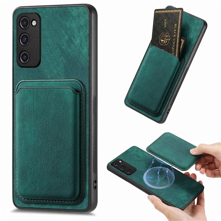 D12 For Samsung Galaxy S20 Lite / S20 FE / S20 FE 5G / S20 FE 2022 Case Detachable Card Case Shell