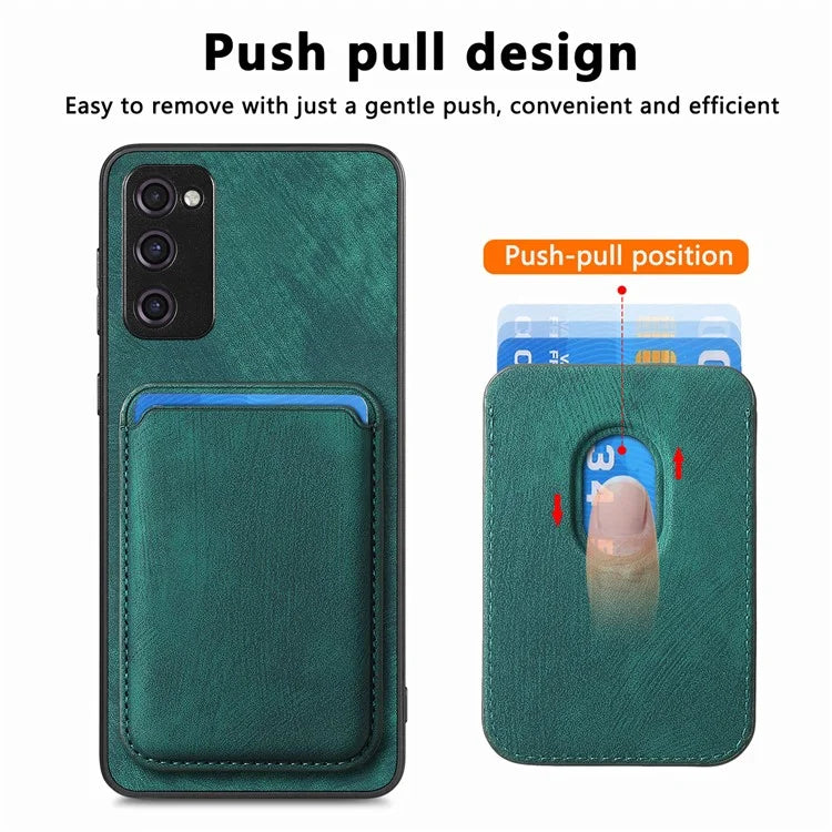 D12 For Samsung Galaxy S20 Lite / S20 FE / S20 FE 5G / S20 FE 2022 Case Detachable Card Case Shell
