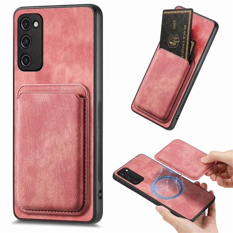 D12 For Samsung Galaxy S20 Lite / S20 FE / S20 FE 5G / S20 FE 2022 Case Detachable Card Case Shell