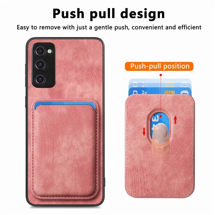 D12 For Samsung Galaxy S20 Lite / S20 FE / S20 FE 5G / S20 FE 2022 Case Detachable Card Case Shell